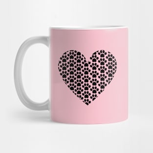 Paws in Heart Mug